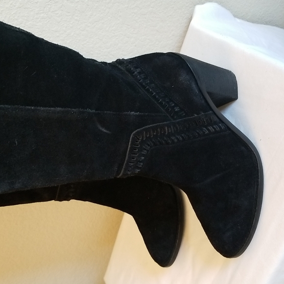 Vince Camuto Madolee Black Suede Over the Knee Boots 10M - Picture 3 of 16